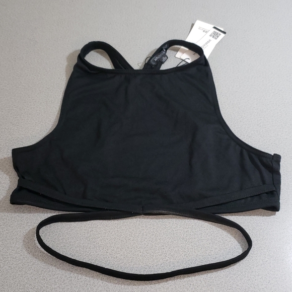 🆕 Haoduoyi Jersey Sports Crop Tank Backless - Picture 2 of 7